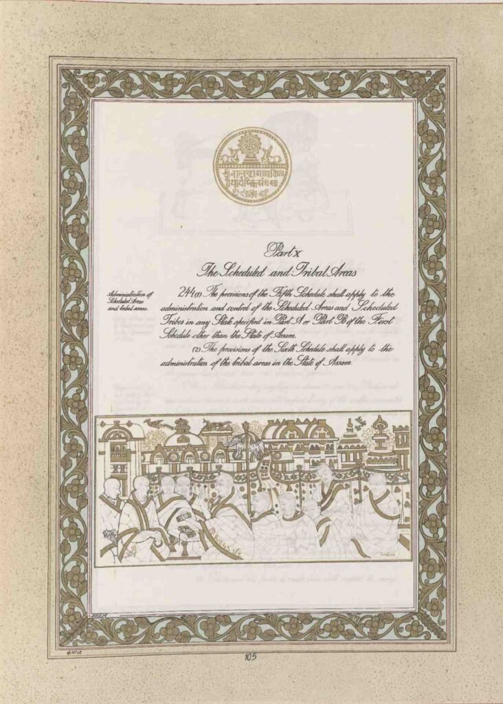 Administration of Scheduled Areas and Tribal Areas, Part 10 of the Constitution of India