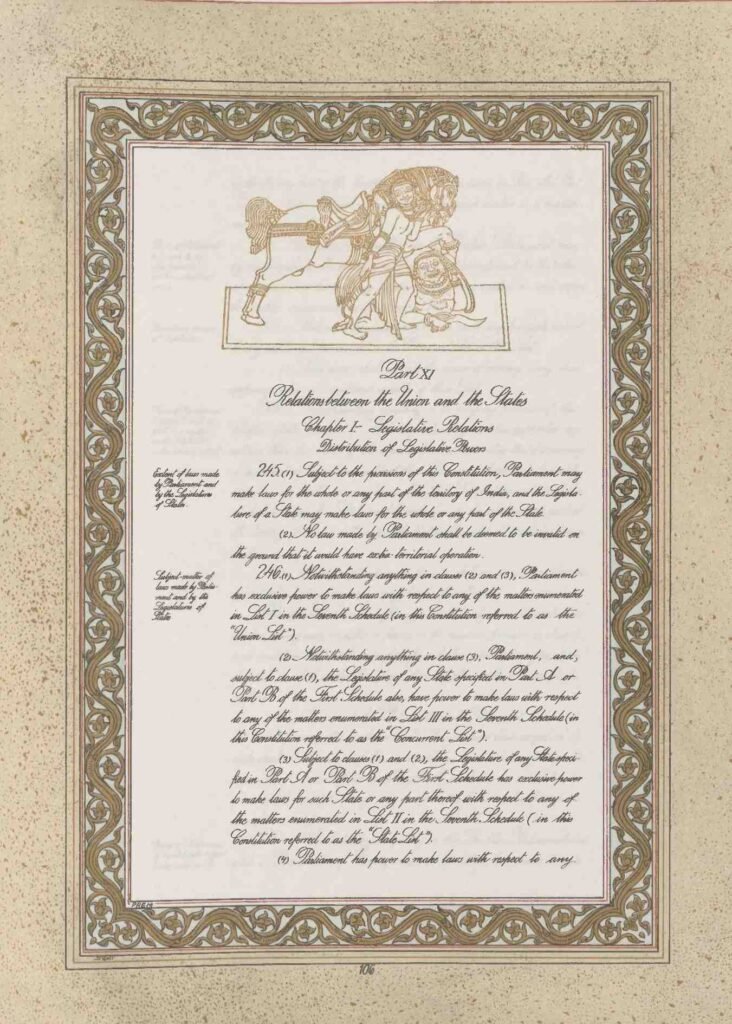 Part11, Power of Parliament with respect to states. Power of Parliament to legislate with respect to a matter in the State List in the national interest